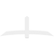 Ekena Millwork Bellingham Architectural Grade PVC Gable Bracket, 84"W x 31 1/2"H x 2"D x 6"F, 9/12 Pitch GBP084X32X0206BEL00 - alternate 5